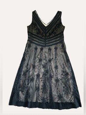 bcbg black and nude dress WOMENS BCBG MAXAZRIA BLACK DRESS W/NUDE LINING MINI PARTY DRESS XS